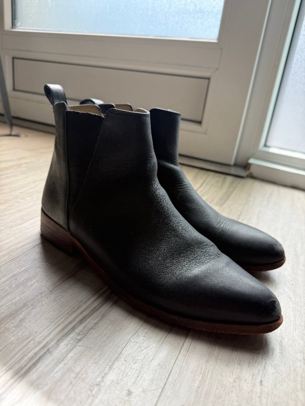 Nisolo Black Leather Boots Womens 9